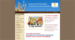 Desktop Screenshot of jesuslovesyoutoday.org