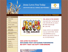 Tablet Screenshot of jesuslovesyoutoday.org